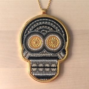 Necklace Morena Corazón. Mexican skull handmade.
